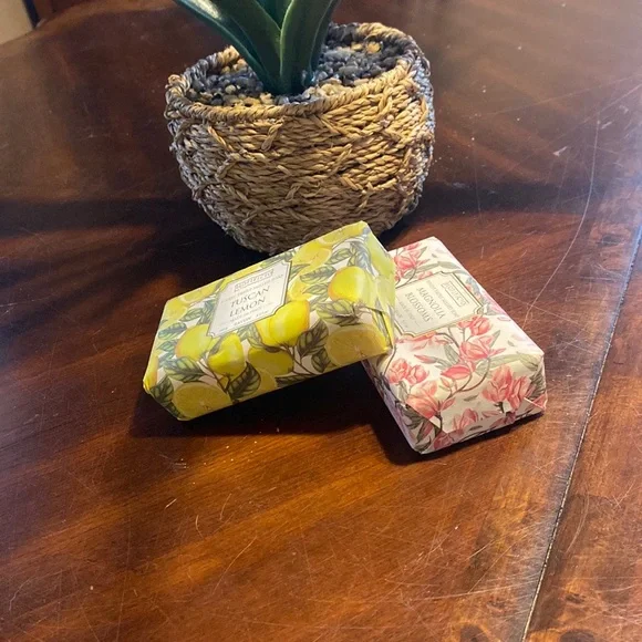 Yellow and Pink Hand Soap Set w/ Citrus and Floral Scents - Picture 2 of 4